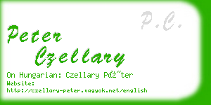 peter czellary business card